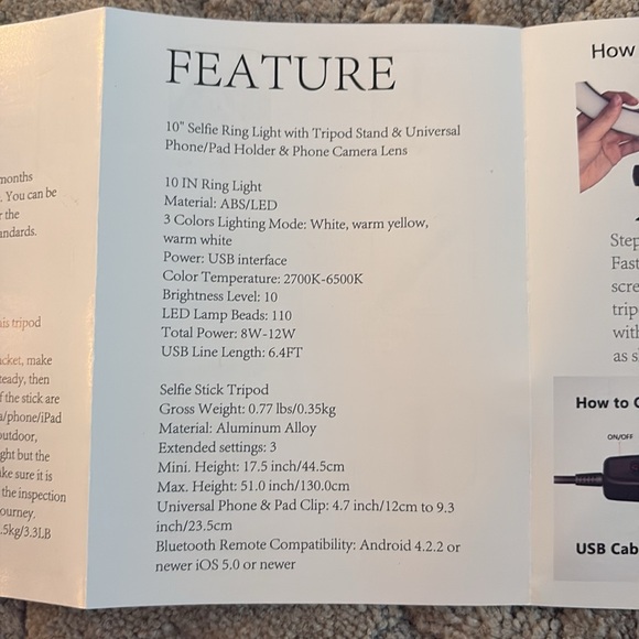 Ring light with stand - Picture 8 of 8